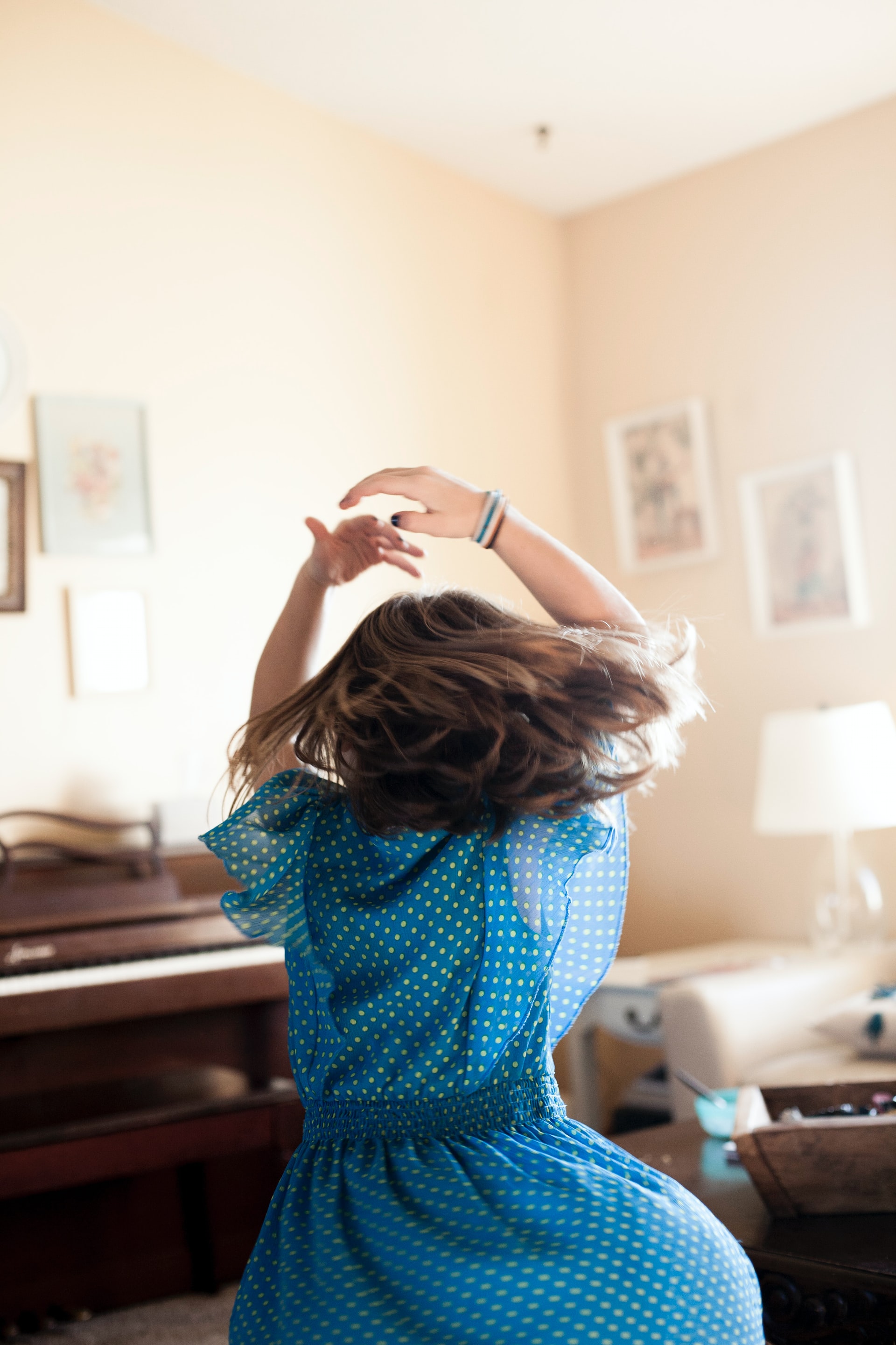 Girl spinning